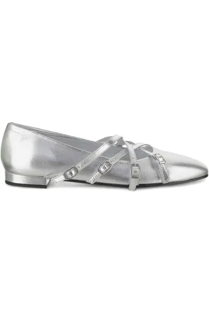 Carel Flat Shoes Silver