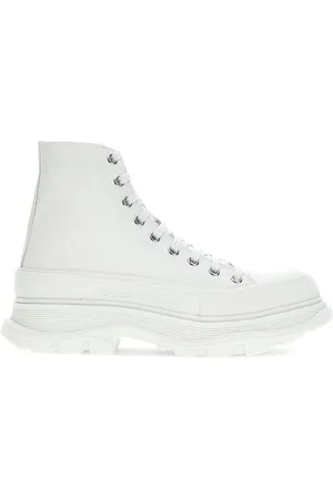 Alexander McQueen White canvas Tread Slick sneakers