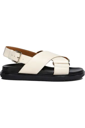 Marni Fb Criscross Sandal Beige