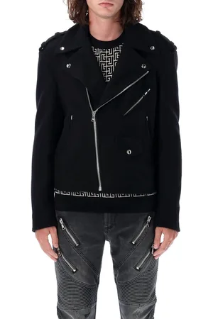 Balmain Biker Wool Nero