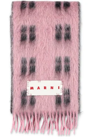 Marni Scarf Check Pink Multi