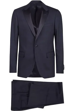 LARDINI Slim Fit Soiree Tuxedo Smoking Blue