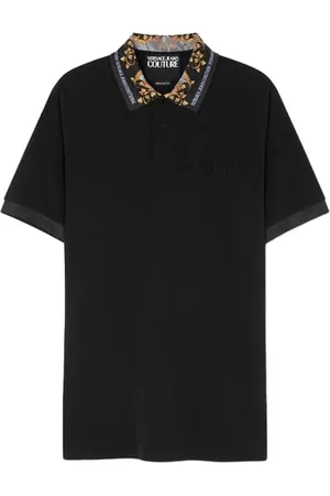 VERSACE Polo Lizard Regular Fit Black Baroq