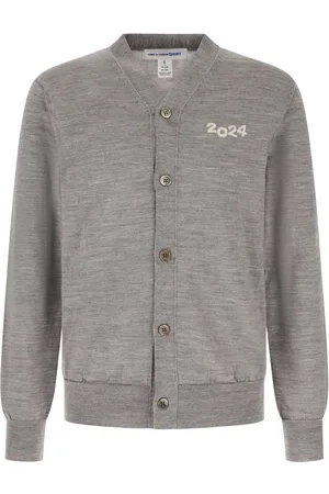 Comme des Garçons Comme des Garcons Melange grey wool cardigan
