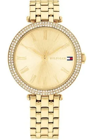 Tommy Hilfiger Dames Horloge TH1782718 Staal met Goude Plating en Zirkonia Nathalie
