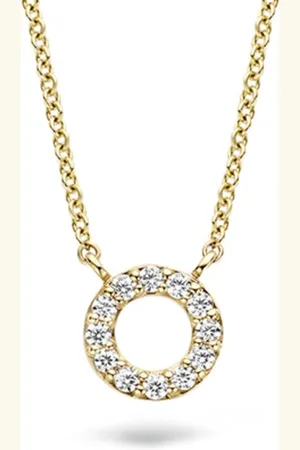 Blush Collier 3125YZI 14k Geelgoud met Circle Hanger gezet met Zirkonia 42cm