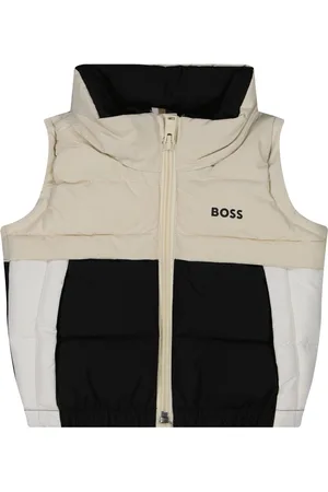 HUGO BOSS Boss Baby Meisjes Bodywarmer In Licht Beige