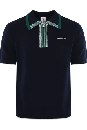 Casablanca Heren Tennis Polo Blauw