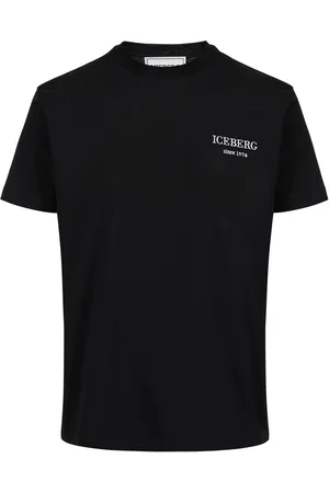 Iceberg Black classic regular fit jersey T-shirt