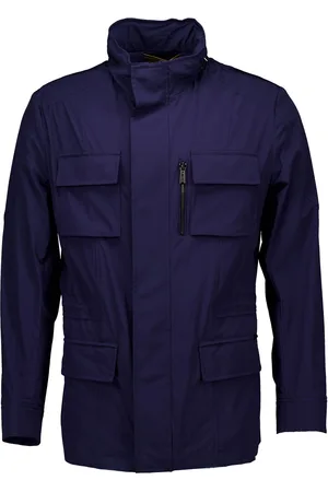 MOORER Manolo Gewatteerde Jassen Blauw Manolo-kn