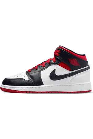 Nike Air Jordan 1 Mid Gym Red Black Toe (GS)