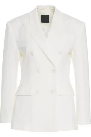 Pinko Double-breasted blazer in scuba