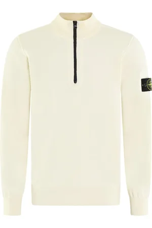 Stone Island Heren Half-Zip Sweater Ivory