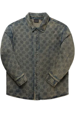 Daily paper Chemise en jean laser blue shield