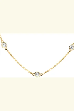 Blush Collier 3172YZI 14k geelgoud met zirkonia