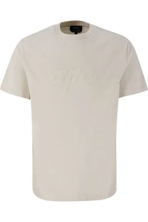 A.P.C. T-shirt beige logo