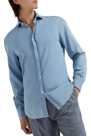 Brunello Cucinelli Plain Cotton Shirt