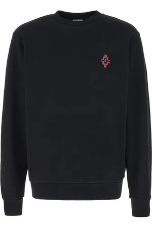MARCELO BURLON Black stretch cotton sweatshirt
