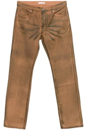 Helmut Lang Worker Jean Ecru Waxed Oil Stain