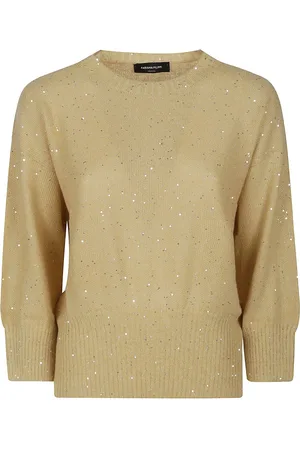Fabiana Filippi Round Neck Sweater Metallic