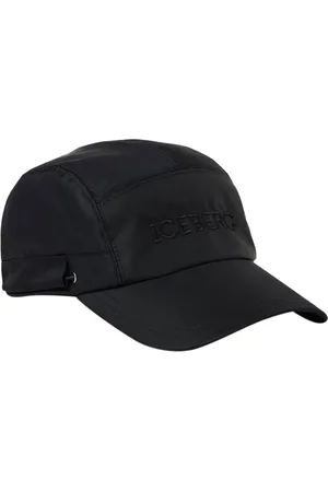 Iceberg Black nylon baseball cap with drawstring