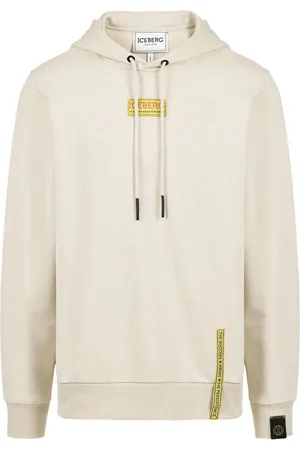 Iceberg Dusty-colored hoodie in sustainable cotton with logo