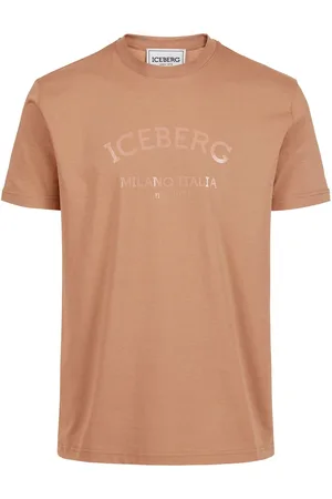 Iceberg Terracotta color cotton jersey T-shirt with logo