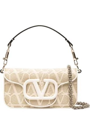VALENTINO GARAVANI Borsa locò toile iconographe beige