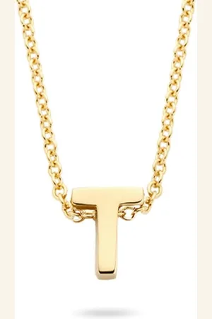 Blush Collier met Hanger 3155YGO_T 14kr Geelgoud met de letter T