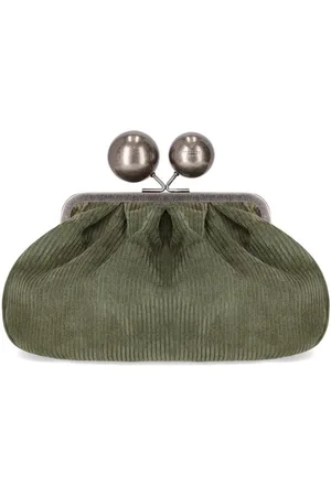 Max Mara Weekend Pasticcino Destino Medium Sage Green Clutch Bag Green