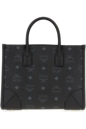 MCM Printed synthetic leather small Munchen handbag