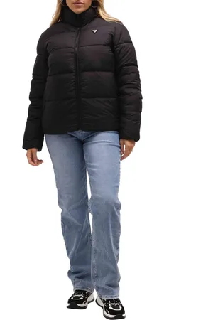 Guess Claudia Light Puffer Jas Dames Zwart