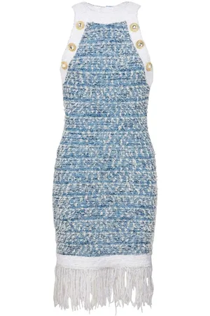 Balmain Dresses Blue