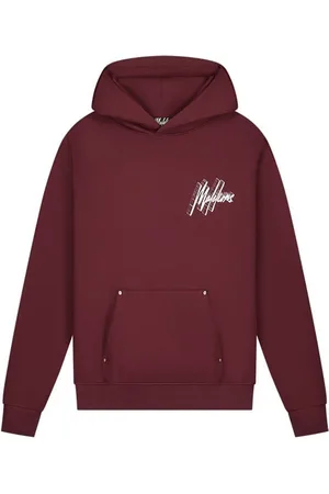 Malelions Oversized Graphic Hoodie - rood