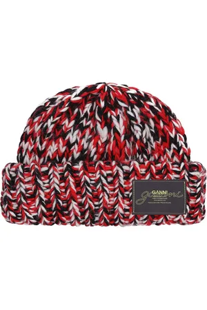 Ganni Hats Red