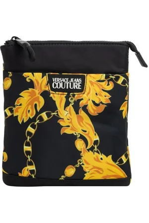 VERSACE Chain Couture Crossbody Bag Black/Gold