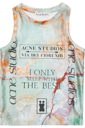 Acne Studios Tank Top Pastel Green/multicolor