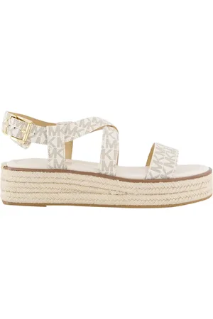 Michael Kors Dames Lynn Sandaal Wit/Beige
