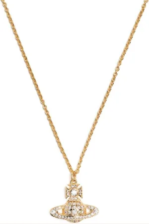 Vivienne Westwood Carmela Bas Relief Pendant Gold/white