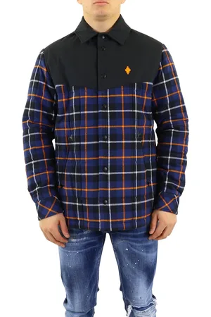 MARCELO BURLON Heren Cross Check Padded Overshirt
