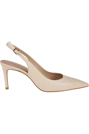 Stuart Weitzman Stuart Power Slingback 75 Sandals White