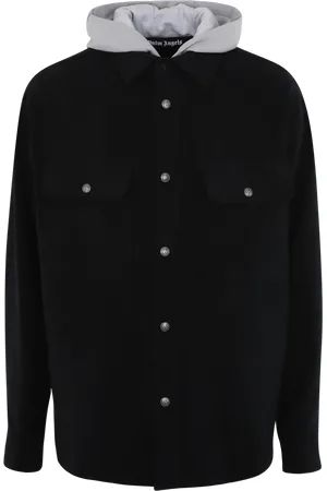 Palm Angels Heren Monogram Hooded Overshirt