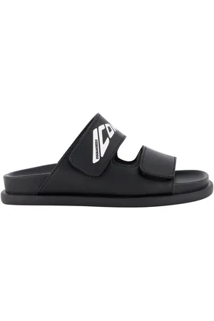 Dsquared2 Unisex Slippers In Zwart