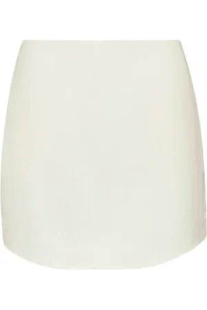 J.W.Anderson Curved Hem Mini Skirt Off White
