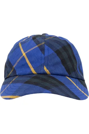 Burberry Linen Check Baseball Cap