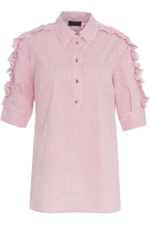 Liu Jo Striped shirt with ruffles