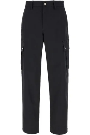 Burberry Black stretch cotton blend pants