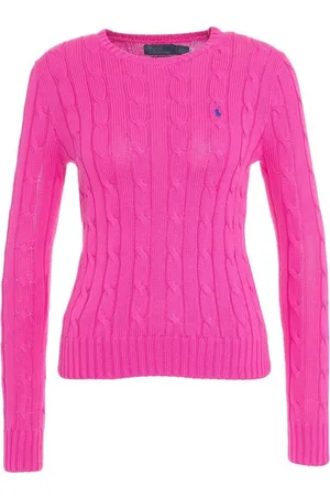 Ralph Lauren Cable knit sweater with logo embroidery
