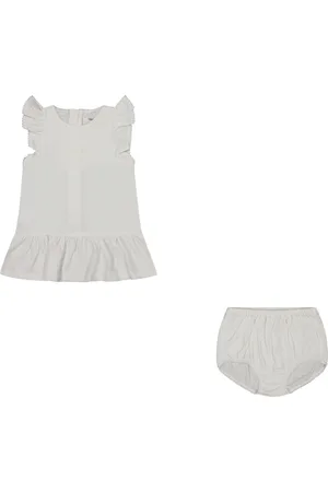 Chloé Chloe Baby Meisjes Jurk In Wit