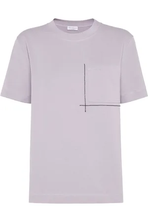 Brunello Cucinelli T-shirts and Polos Purple